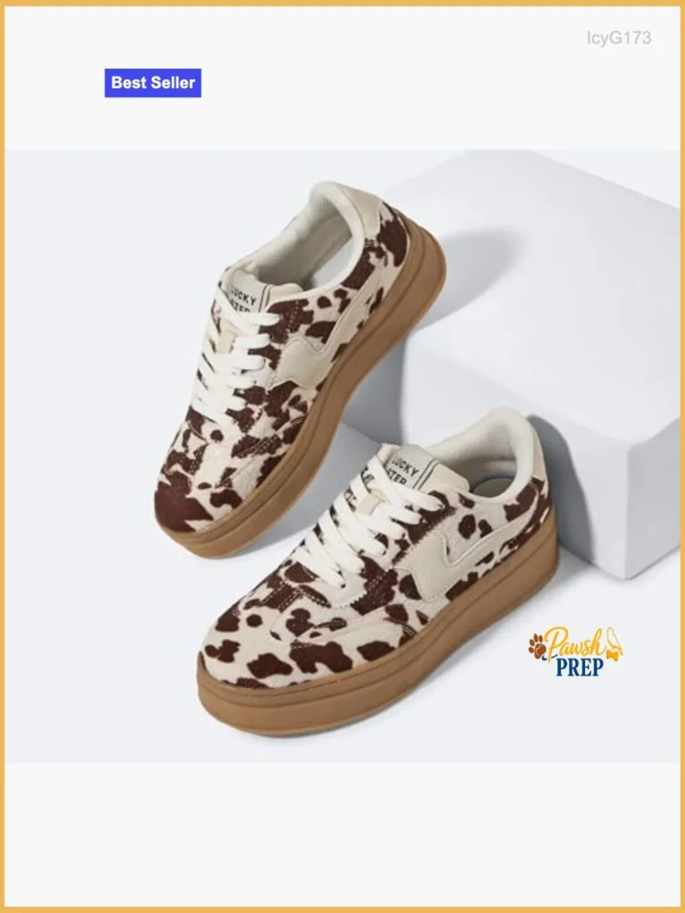 Women's Platform Sneakers Thick Sole Suede Faux Leather Lace Up Casual Walking - Picture 5 of 7